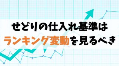 よくある間違い せどりの仕入れで現在ランキングは無視です