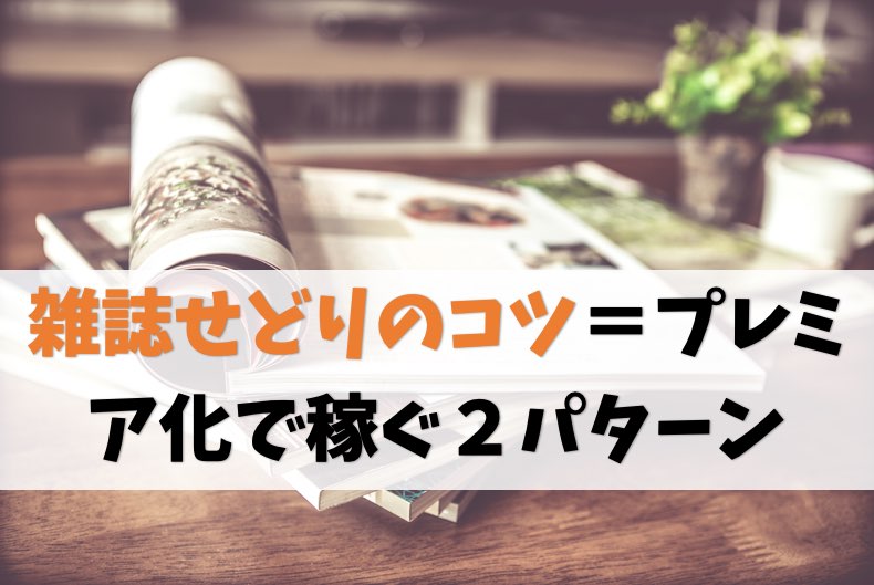 雑誌せどりのコツは2パターン押さえればOK【ヒント:プレミア化】