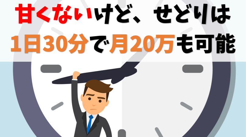 せどり転売は1日30分で月収20万円は稼げる【事実だけど甘くはない】