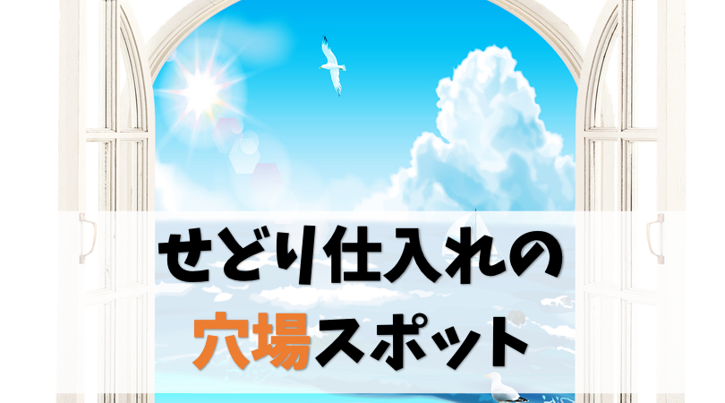 せどり仕入れの穴場スポット4選を公開します【初心者でもイケる】